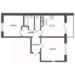 2-к квартира, вторичка, 61м2, 4/15 этаж