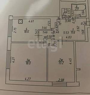 2-к квартира, вторичка, 57м2, 1/16 этаж