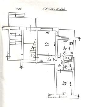 2-к квартира, вторичка, 47м2, 1/5 этаж