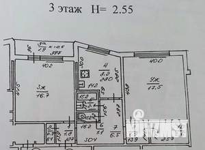 2-к квартира, вторичка, 60м2, 3/5 этаж