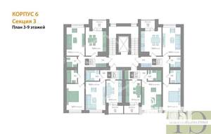 2-к квартира, вторичка, 61м2, 3/9 этаж