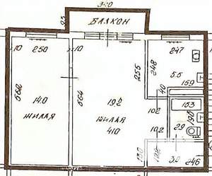 2-к квартира, вторичка, 44м2, 4/5 этаж