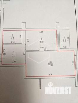 1-к квартира, вторичка, 42м2, 3/17 этаж