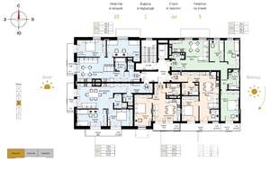 3-к квартира, строящийся дом, 93м2, 4/7 этаж