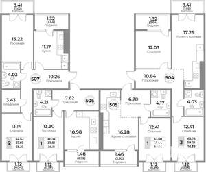 2-к квартира, вторичка, 59м2, 10/10 этаж