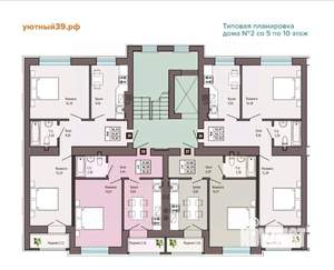2-к квартира, вторичка, 55м2, 10/10 этаж