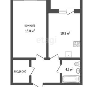 1-к квартира, вторичка, 36м2, 6/10 этаж