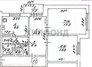 2-к квартира, вторичка, 59м2, 9/9 этаж