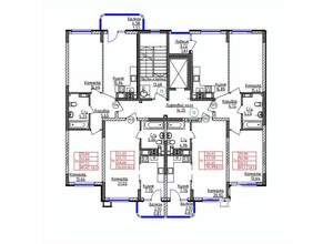 2-к квартира, строящийся дом, 59м2, 4/9 этаж