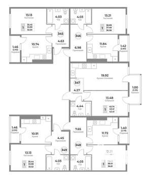 1-к квартира, вторичка, 37м2, 9/10 этаж