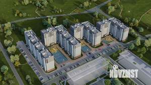 1-к квартира, строящийся дом, 37м2, 2/9 этаж