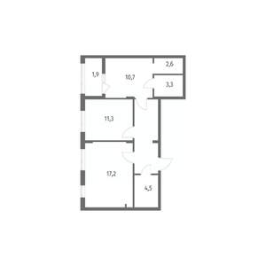 2-к квартира, вторичка, 62м2, 5/8 этаж