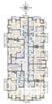 2-к квартира, сданный дом, 77м2, 7/7 этаж